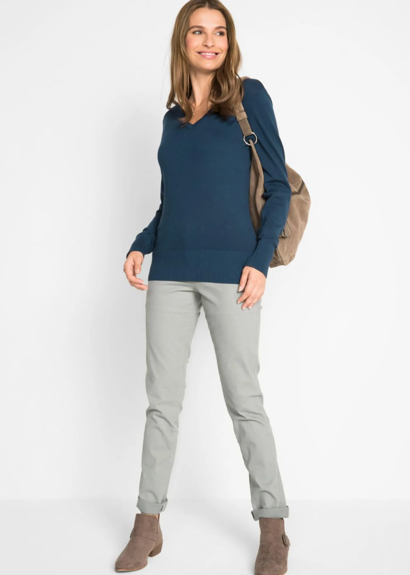 bonprix bonprix Jersey de punto fino Azul marino Clearance