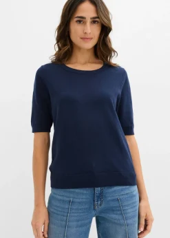 bonprix bonprix Jersey de punto fino Azul marino Best