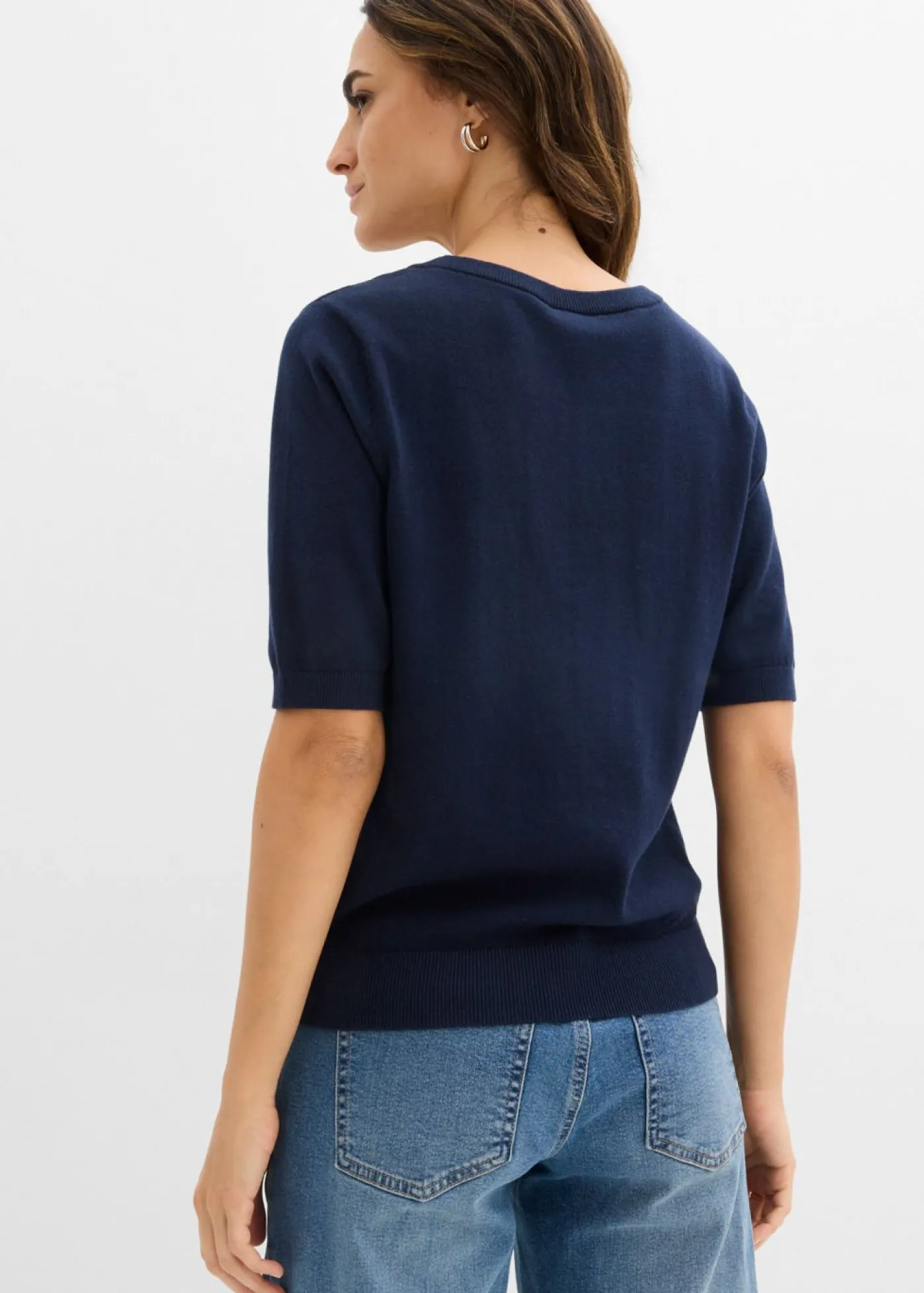 bonprix bonprix Jersey de punto fino Azul marino Best