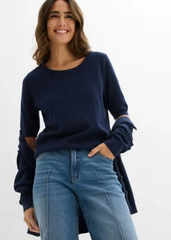 bonprix bonprix Jersey de punto fino Azul marino Best