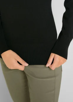 bonprix bonprix Jersey de punto fino Negro Discount