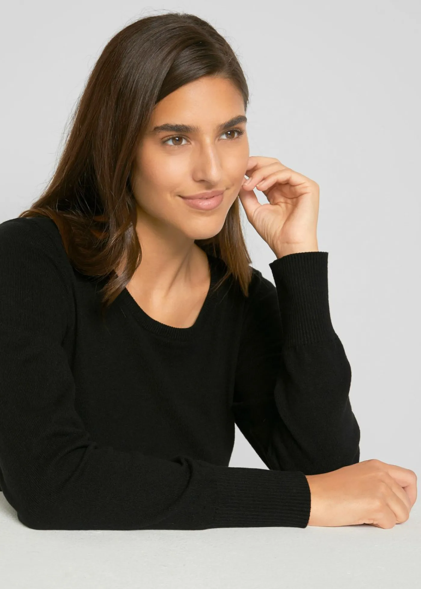 bonprix bonprix Jersey de punto fino Negro Discount