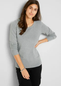 bonprix bonprix Jersey de punto fino Gris Discount
