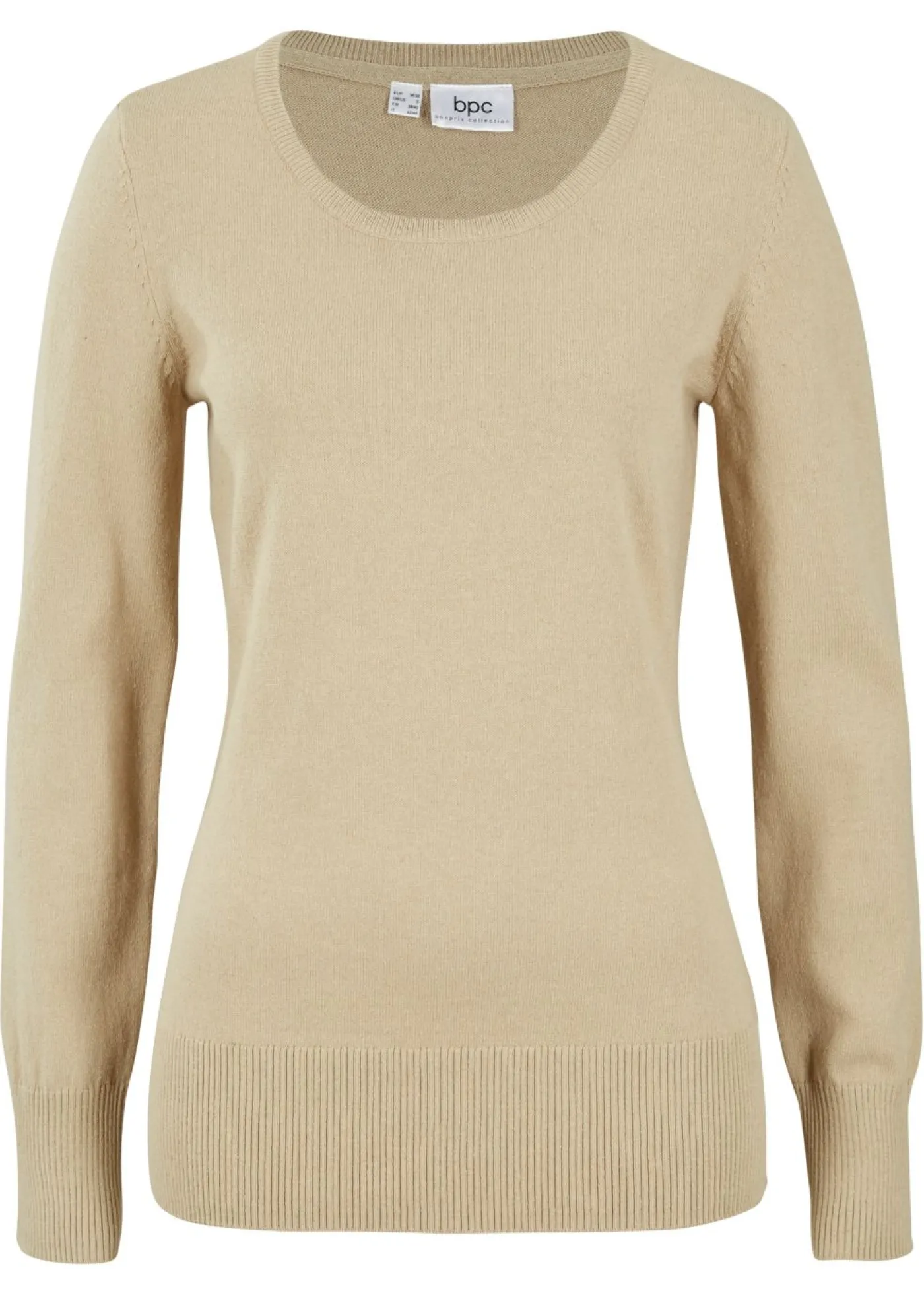 bonprix bonprix Jersey de punto fino Beige Outlet