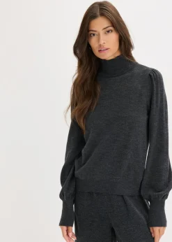bonprix bonprix Jersey de punto fino antracita jaspeado moteado New