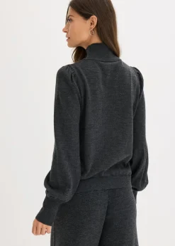 bonprix bonprix Jersey de punto fino antracita jaspeado moteado New