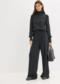 bonprix bonprix Jersey de punto fino antracita jaspeado moteado New