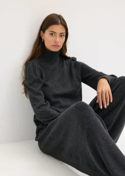 bonprix bonprix Jersey de punto fino antracita jaspeado moteado New