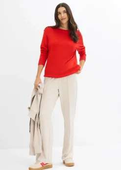 bonprix bonprix Jersey de punto fino fresa New