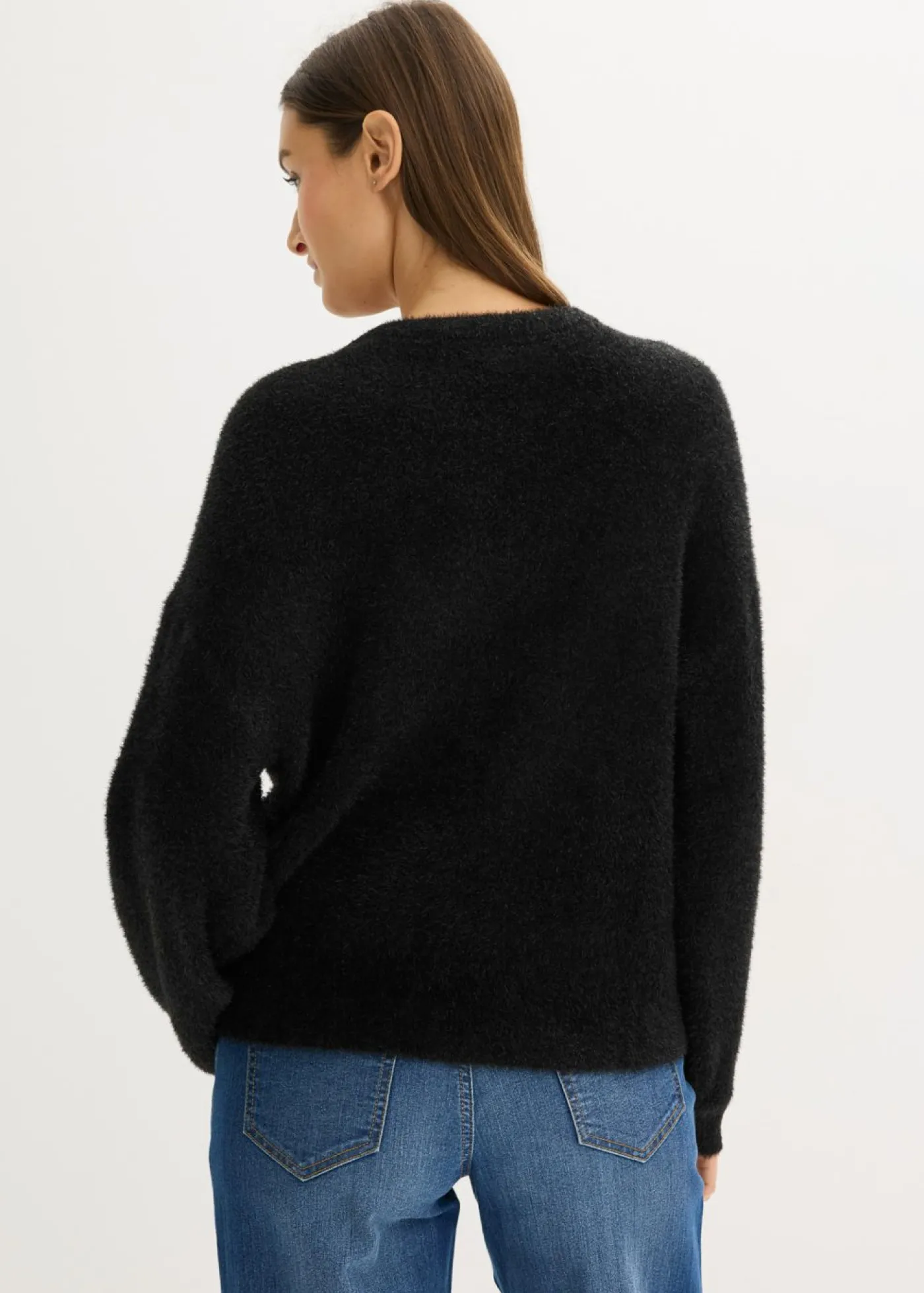 bonprix bonprix Jersey de punto fino Negro Sale