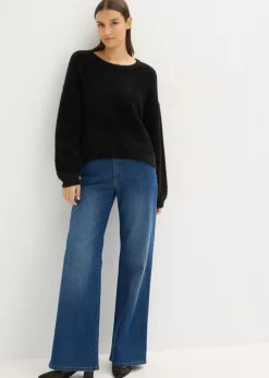 bonprix bonprix Jersey de punto fino Negro Sale