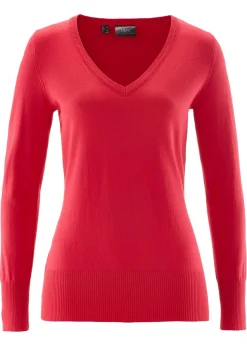 bonprix bonprix Jersey de punto fino Rojo Online