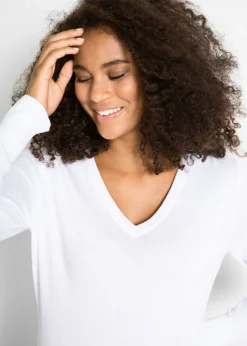 bonprix bonprix Jersey de punto fino Blanco Discount