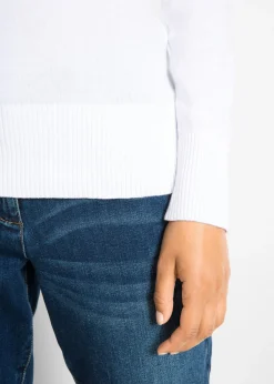 bonprix bonprix Jersey de punto fino Blanco Discount