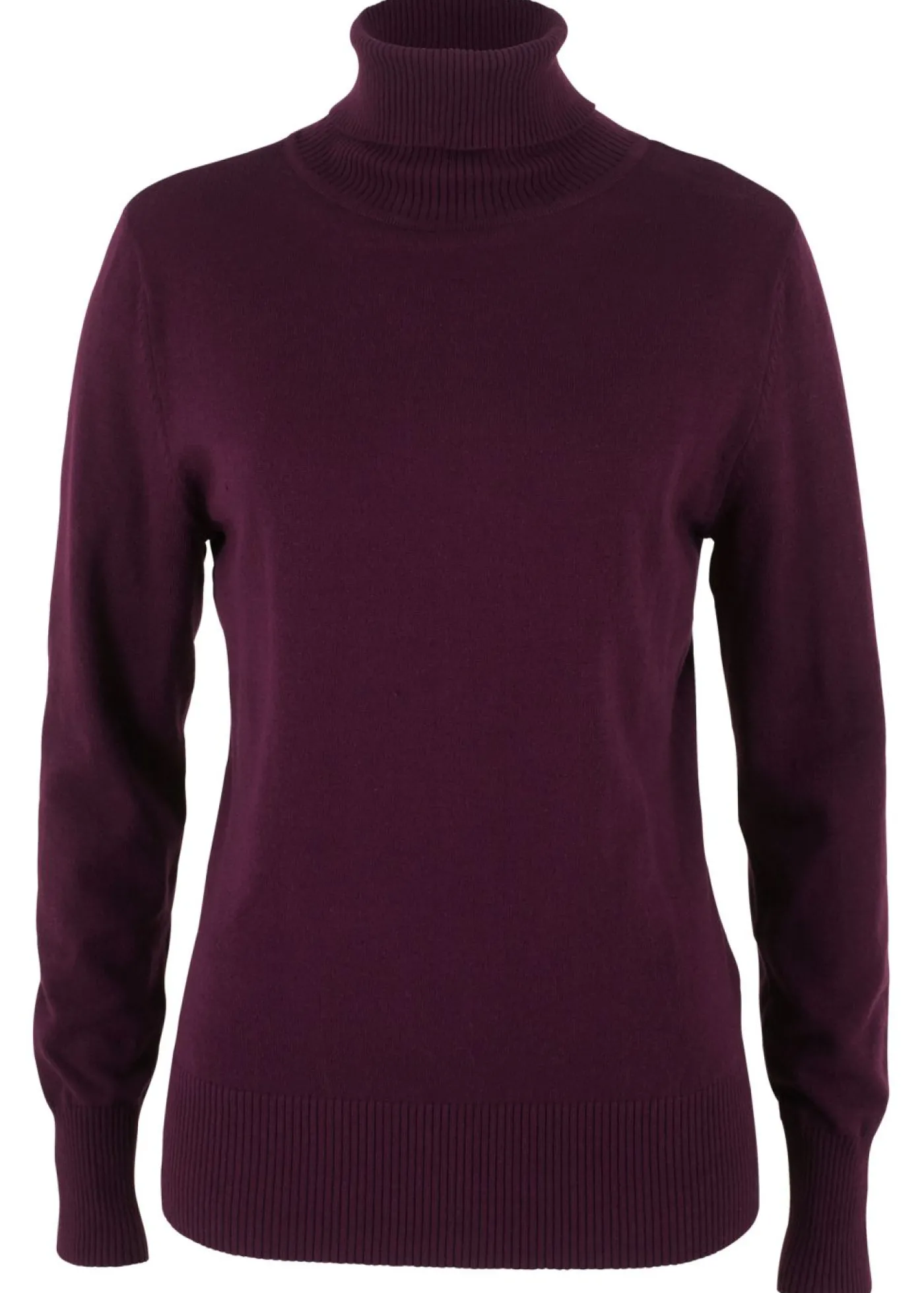 bonprix bonprix Jersey de punto fino con cuello alto Baya de saúco New