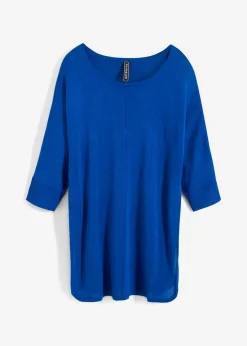 bonprix bonprix Jersey de punto fino con mangas 3/4 Azur Sale