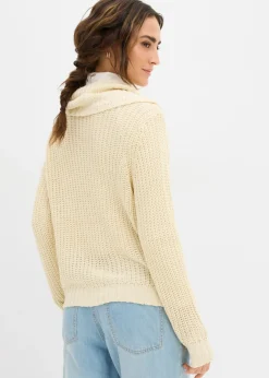 bonprix bonprix Jersey de punto grueso Crudo Sale