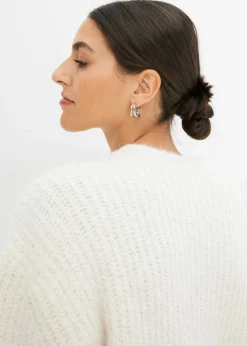 bonprix bonprix Jersey de punto grueso Blanco lana Discount