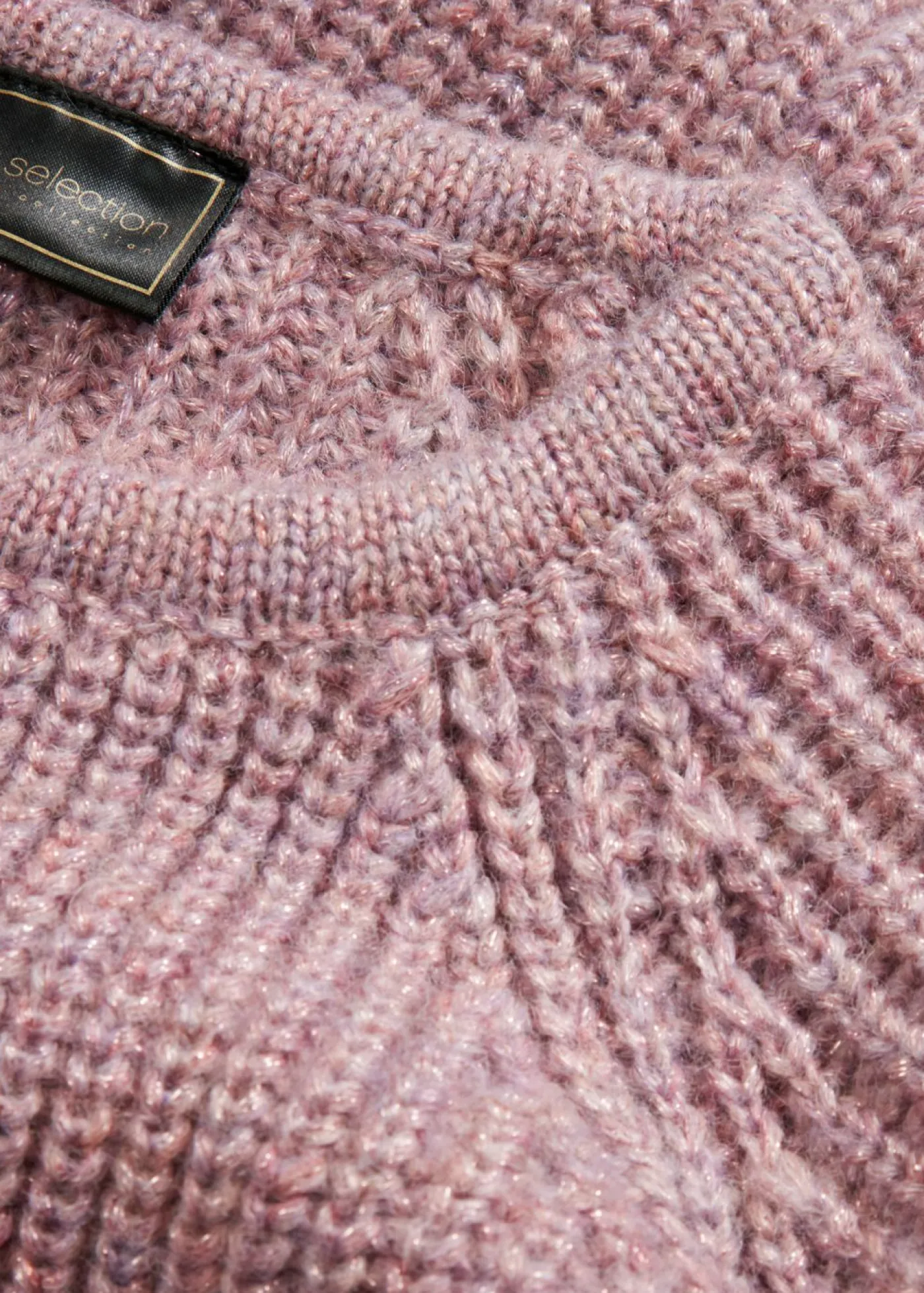 bonprix bonprix Jersey de punto grueso con hilo brillante Rosa ceniza Discount