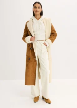 bonprix bonprix Jersey de punto grueso con capucha blanco perla Best