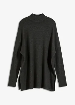bonprix bonprix Jersey de suave mezcla de viscosa antracita jaspeado moteado Clearance
