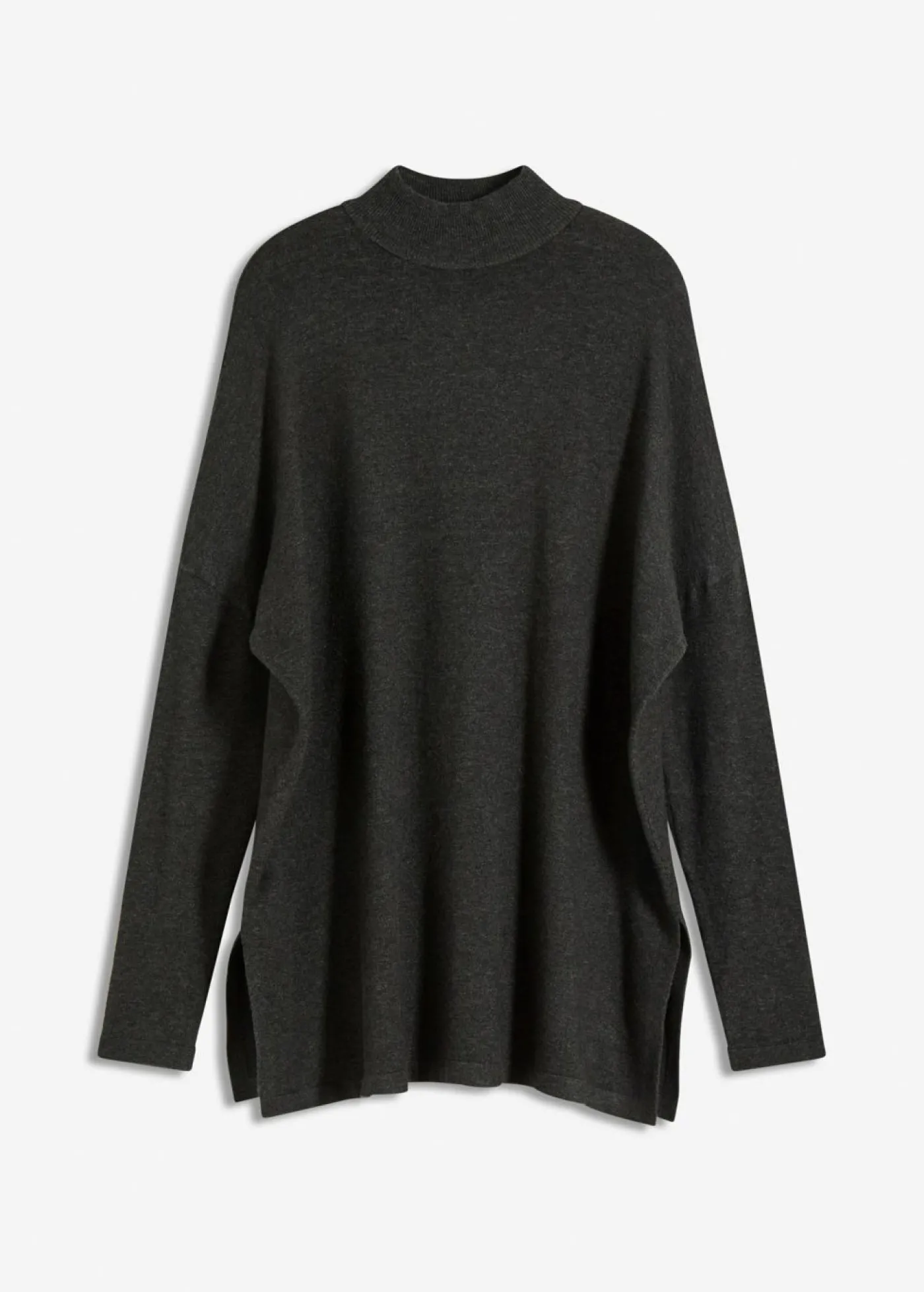 bonprix bonprix Jersey de suave mezcla de viscosa antracita jaspeado moteado Clearance