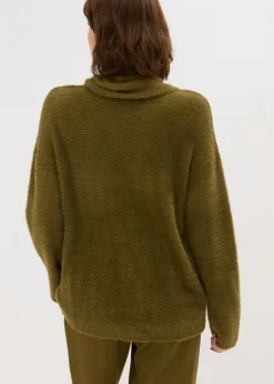 bonprix bonprix Jersey holgado con chal Oliva Online