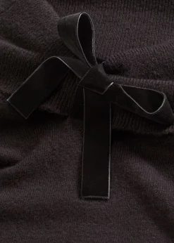 bonprix bonprix Jersey holgado con escote bañera Negro Clearance