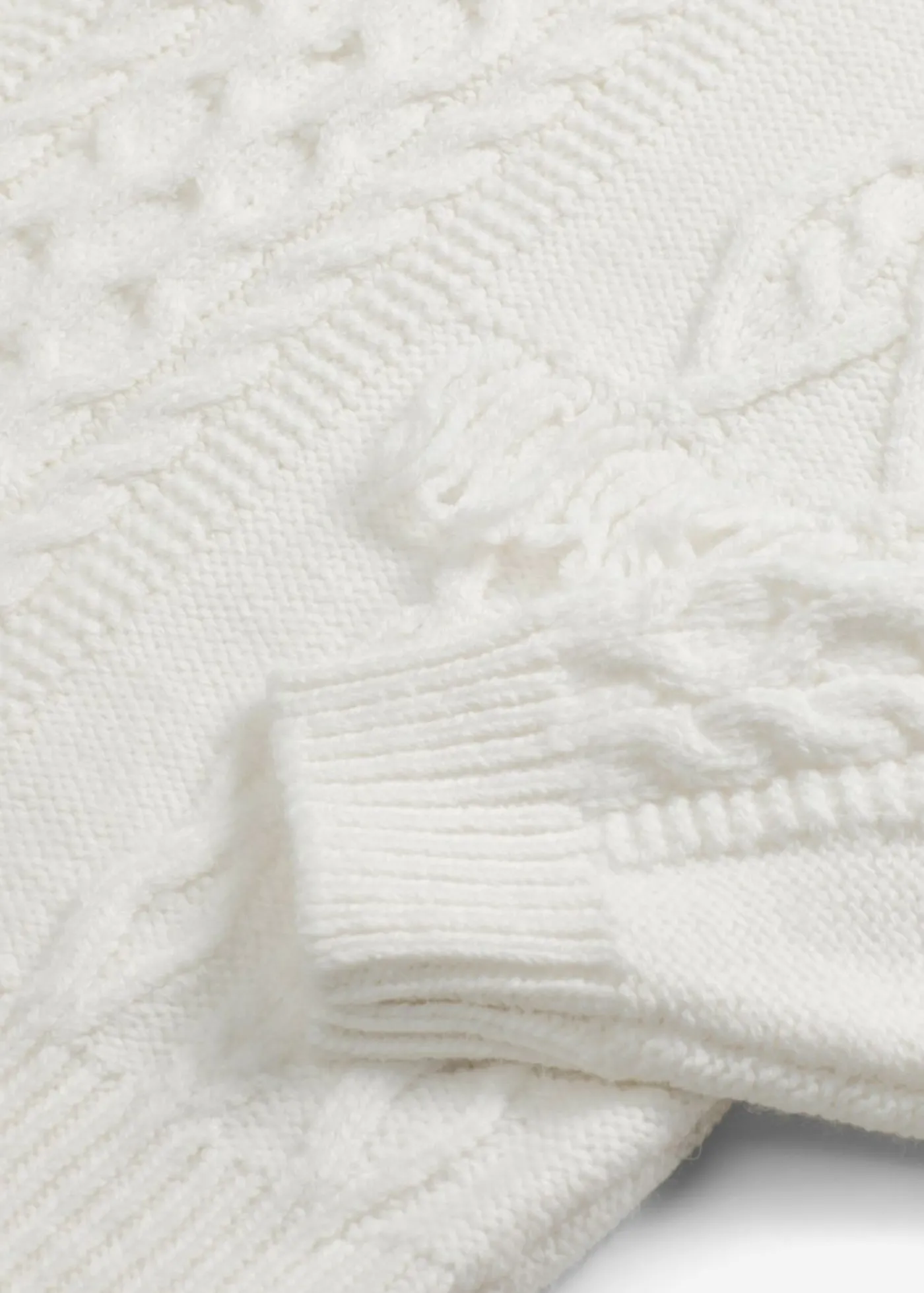 bonprix bonprix Jersey holgado con flecos blanco perla Hot
