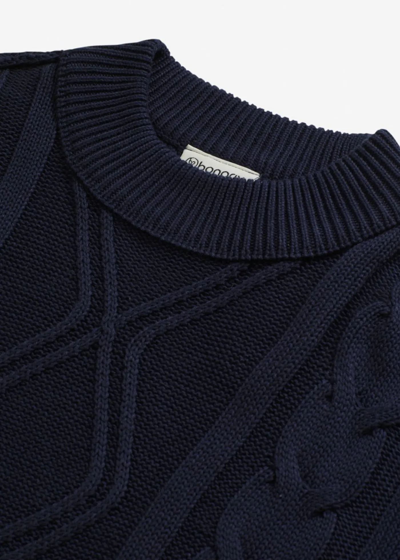 bonprix bonprix Jersey holgado con patrón trenzado azul tinta Discount