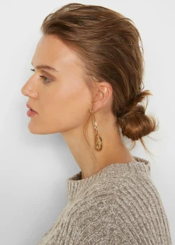 bonprix bonprix Jersey holgado con patrón trenzado beige moteado Online
