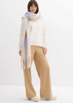 bonprix bonprix Jersey holgado de algodón puro Blanco lana Online