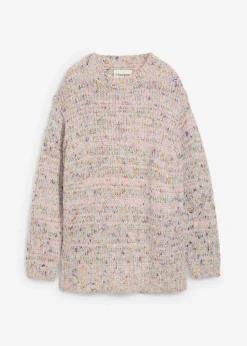 bonprix bonprix Jersey holgado de hilo espeso rosa apagado-baya-malva-musgo mate-amarillo naranja-turquesa cobalto mate-beige natural moteado Outlet