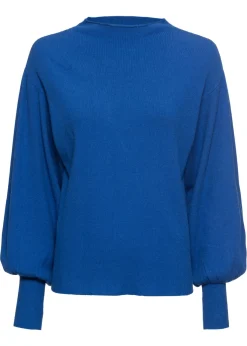 bonprix BODYFLIRT Jersey holgado de mezcla de viscosa Azul azafata New