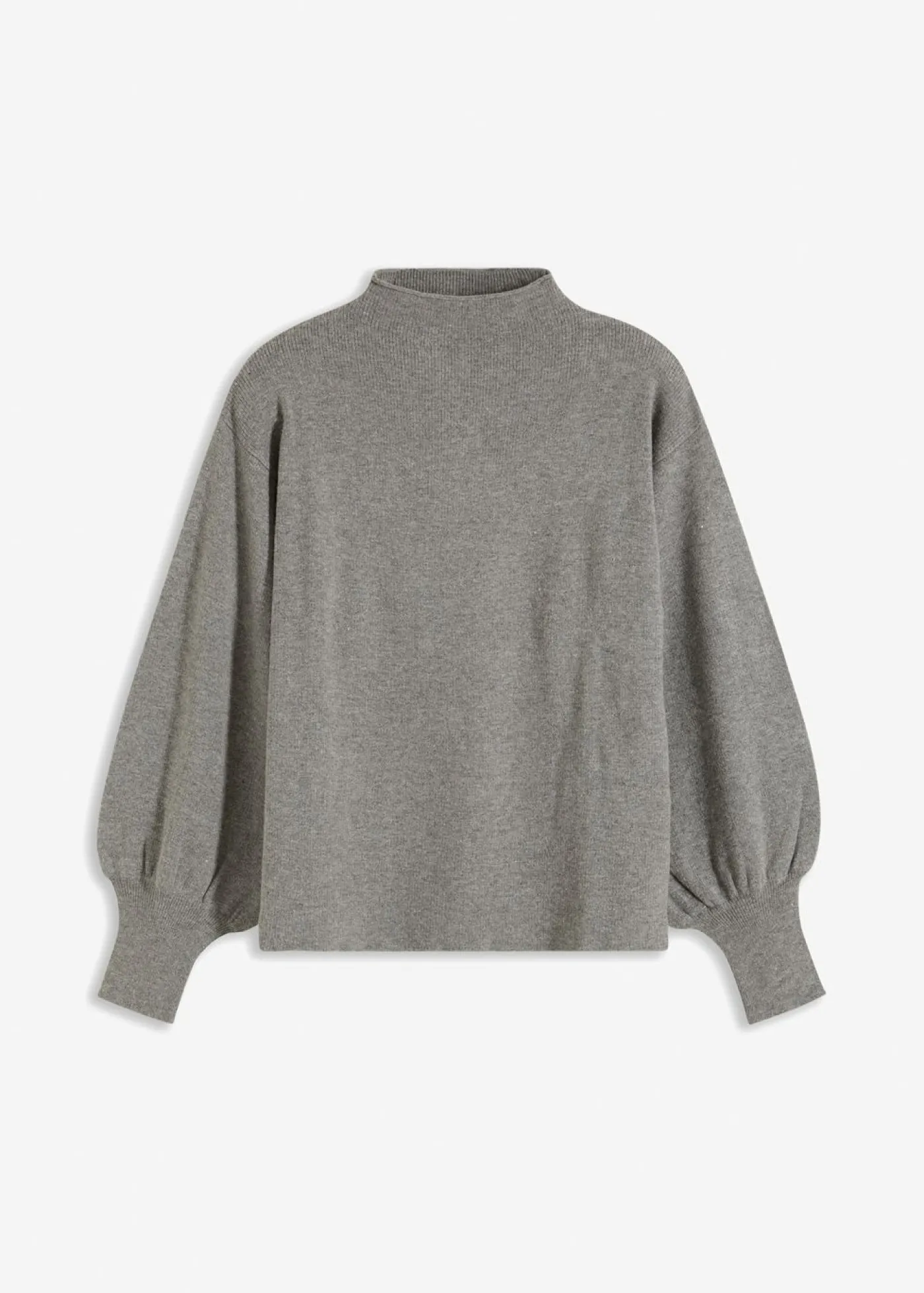 bonprix BODYFLIRT Jersey holgado de mezcla de viscosa Gris jaspeado Clearance