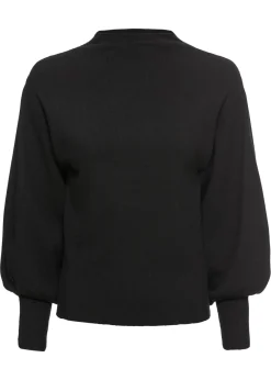bonprix BODYFLIRT Jersey holgado de mezcla de viscosa Negro