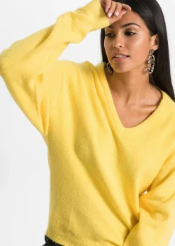 bonprix bonprix Jersey holgado de punto Amarillo maíz Clearance