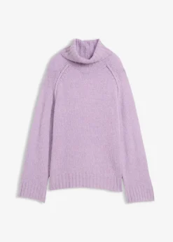 bonprix bonprix Jersey holgado de punto grueso lila pastel Clearance