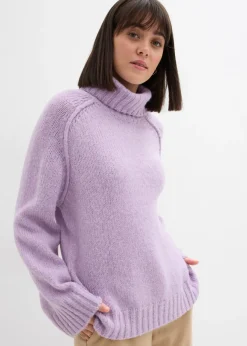bonprix bonprix Jersey holgado de punto grueso lila pastel Clearance