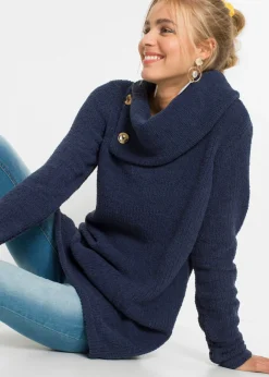 bonprix bonprix Jersey largo Azul marino