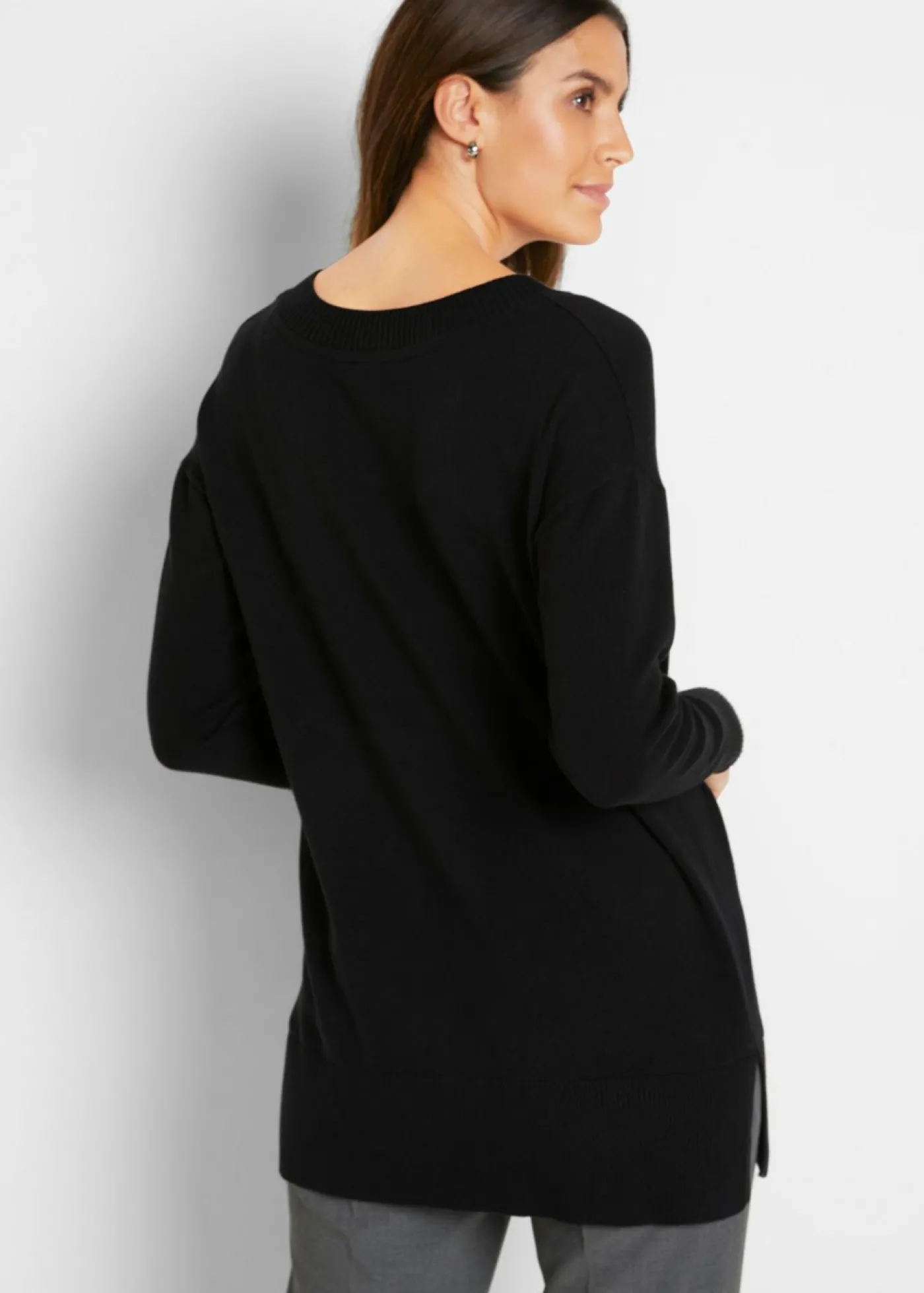 bonprix bonprix Jersey largo Negro Hot