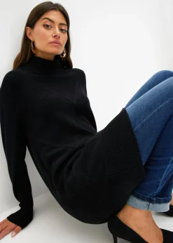 bonprix bonprix Jersey largo Negro Hot