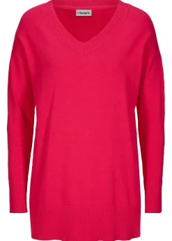 bonprix bonprix Jersey largo Rojo granate Sale