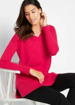 bonprix bonprix Jersey largo Rojo granate Sale