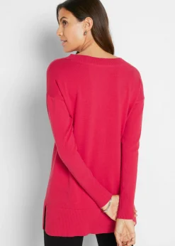 bonprix bonprix Jersey largo Rojo granate Sale