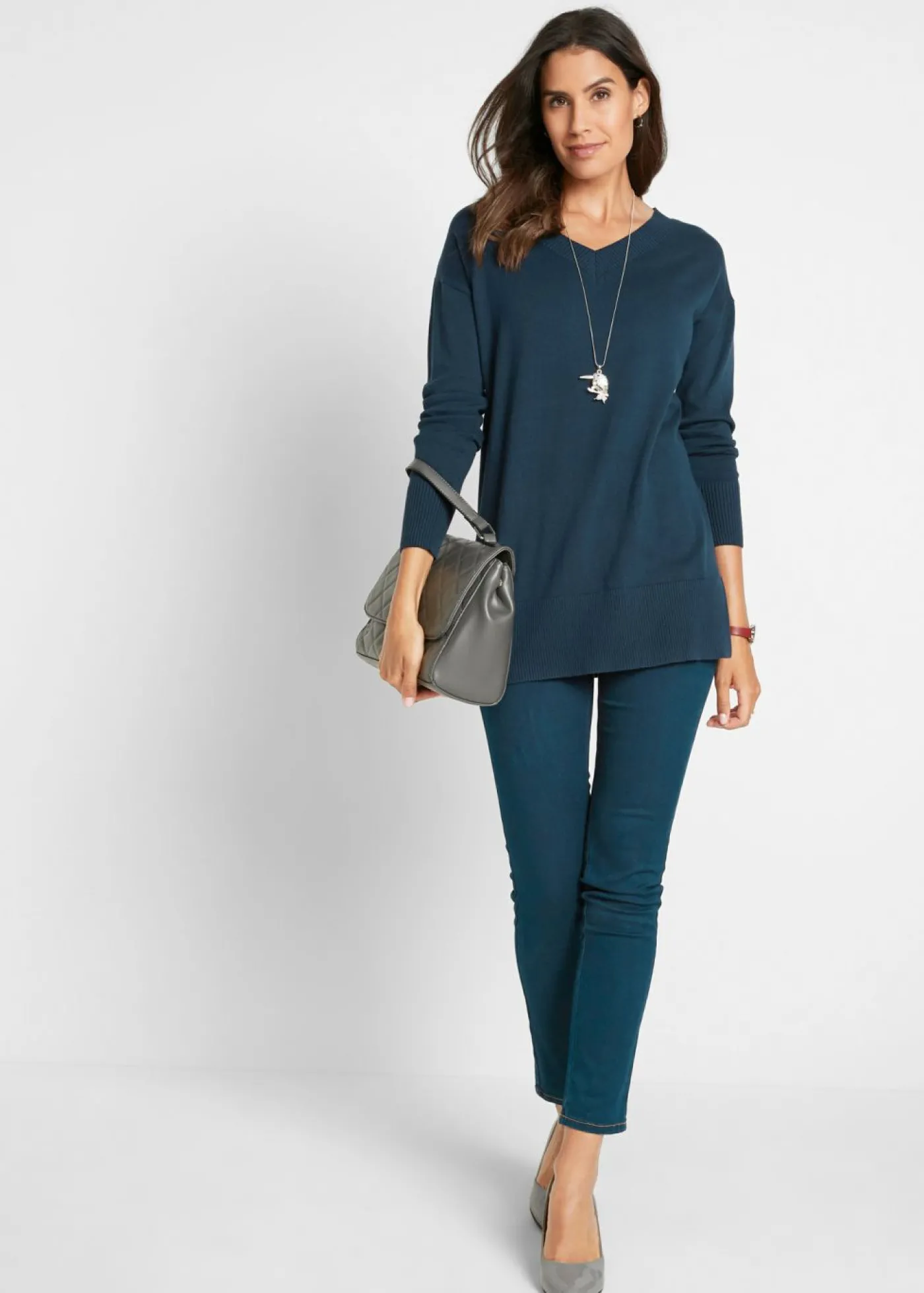 bonprix bonprix Jersey largo Azul marino Outlet