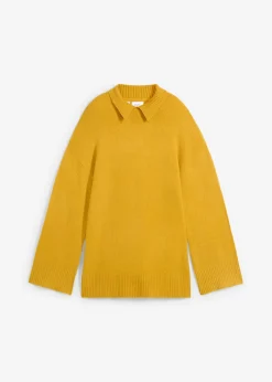 bonprix bonprix Jersey largo Oro ocre Best