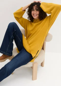 bonprix bonprix Jersey largo Oro ocre Best