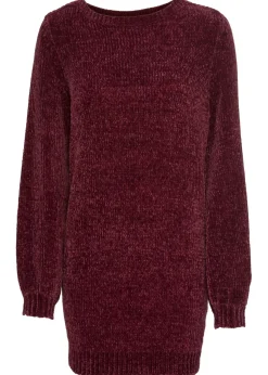 bonprix bonprix Jersey largo de chenilla Granate Online