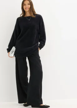 bonprix bonprix Jersey largo de hilo suave Negro Best